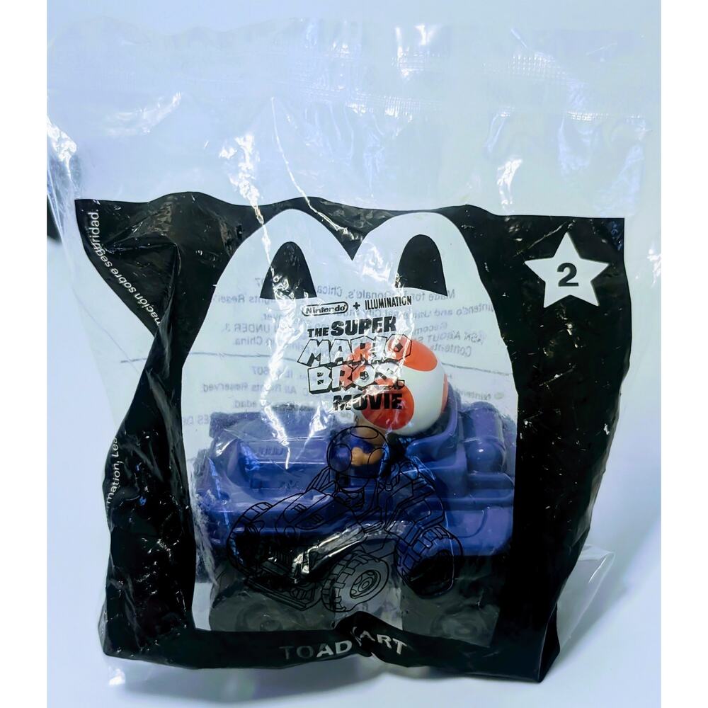 The Super Mario Bros. Movie Toad Cart #2 McDonald’s 2022 Happy Meal Toy NEW